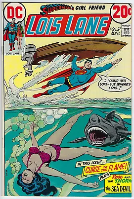 Buy Superman's Girl Friend Lois Lane 127 1972 F 6.0 Oksner Shark-c Thorn Sea Devil • 7.91£