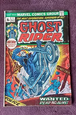 Buy Ghost Rider #1 1973 Marvel Comics Bronze Age Johnny Blaze Plus Extras Job Lot • 165£