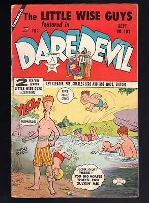 Buy Daredevil #102 Charles Biro Little Wise Guys - 1953 Lev Gleason -French Waist Ad • 19.27£
