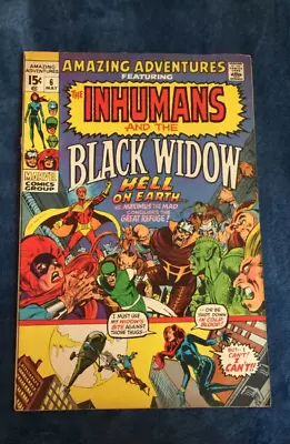 Buy Free P & P;  Amazing Adventures #6, May 1971: Inhumans/Black Widow! (KG) • 9.99£