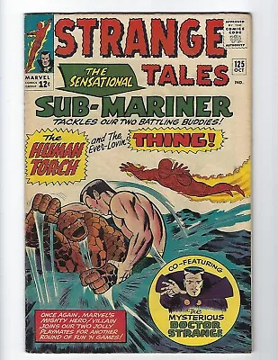 Buy Strange Tales #125 Nice Fn 6.0 - 1964 - Submariner Early Doc Strange - $99 Bin! • 78.51£