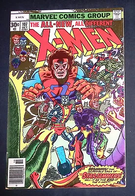 Buy Uncanny X-Men #107 Marvel Comics 1st Full Team Appearance Of The Starjammers F+ • 143.99£
