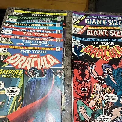 Buy Tomb Of Dracula #17 Blade Is Bitten By Dracula Marvel Comics 1974 Lot Of 9 • 139.81£