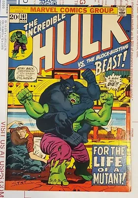 Buy Incredible HULK 161 1973 Furry Beast DEATH Of Mimic From X-Men Hulkbusters SCANS • 73.08£