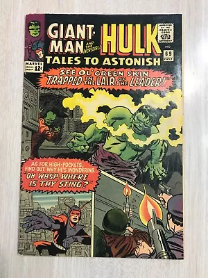 Buy Tales To Astonish 69 Vf- Or Better ’65 Lee & Kirby Hulk Giant-man Wasp Gorgeous  • 55.97£