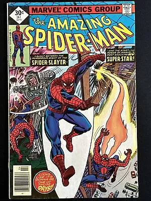 Buy The Amazing Spider-Man #167 Marvel Comics 1st Print Bronze Age 1977 VG/Fine • 6.32£