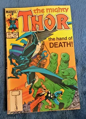 Buy Free P & P: Thor #343, May 1984:  If I Should Die Before I Wake...  • 4.99£