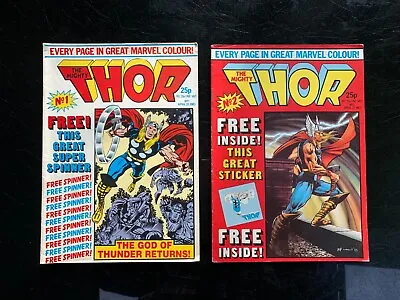 Buy Mighty Thor Issues No 1 +2  Marvel Comics UK April 1983 God Of Thunder • 4.99£