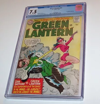 Buy Green Lantern, V2 #41 - DC 1965 Silver Age Issue - CGC VF- 7.5 - (Star Sapphire) • 193.70£