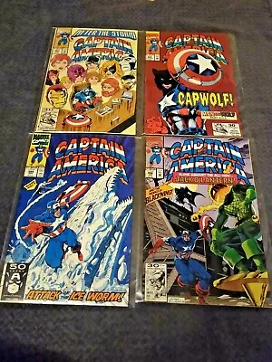 Buy CAPTAIN AMERICA #384,396,401,405 Mid-grade Comic Lot/run - Marvel 1991/92 • 11.82£