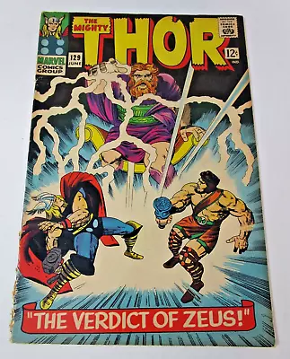 Buy Thor #129 1966 [GD/VG] 1st Ares Hera Hermes Marvel Silver Age Key Issue • 47.96£