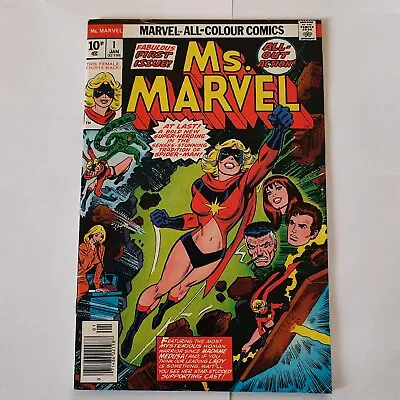 Buy Ms Marvel #1 - Marvel 1977 - 1st App Carol Danvers As Ms Marvel • 33.99£