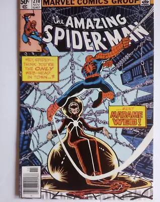 Buy The Amazing Spider-Man #210 Newsstand (1st App Of Madame Web) High Grade  • 100.58£