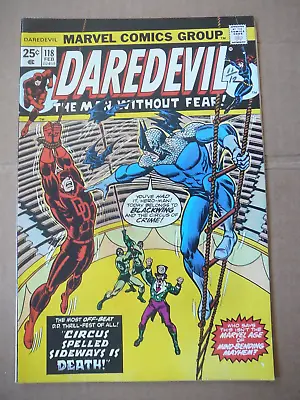 Buy Daredevil #118 February 1975 - Blackwing & The Ringmaster - Marvel Comics  Fine- • 15.80£