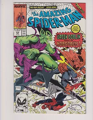 Buy Amazing Spiderman #312 Marvel 1988 Todd Mcfarlane Classic Green Goblin Hobgoblin • 22.38£