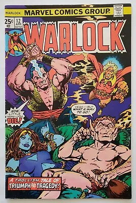 Buy Warlock #12 FN   First Series   1ST COVER APP AND ORIGIN OF PIP THE TROLL!  KEY! • 12.63£