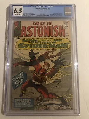 Buy Tales To Astonish #57 CGC 6.5 -- 1964 -- Spider-Man Giant Man Wasp • 277.05£