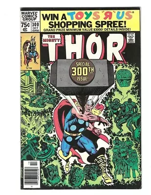 Buy Thor #300 1980 VF/VF+ Beauty! Origin Of Odin And Destroyer! Combine Shipping • 11.98£