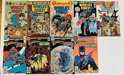 Buy Lot X 9 Worlds Finest Comic Batman & Superman #238 241 250 283-286 288 289 • 35.55£