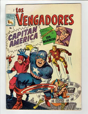 Buy MEXICAN AVENGERS #4 CAPTAIN AMERICA 1st PRINT LA PRENSA MEXICO 1965 IN SPANISH • 2,086.42£