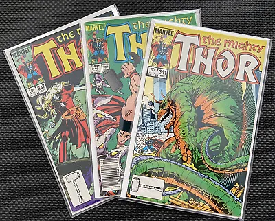 Buy 🔥 Thor #341 346 347 🚨Lot Of 3🚨 Clark Kent & Lois Cameo Newsstand In Mylar🔥🔥 • 29.71£