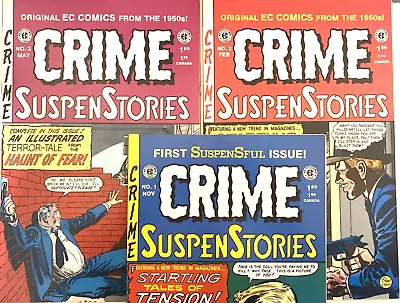 Buy Crime Suspenstories # 1-3. 3 Iss Lot. Russ Cochran/gemstone. 1992/93. High Grade • 28.99£