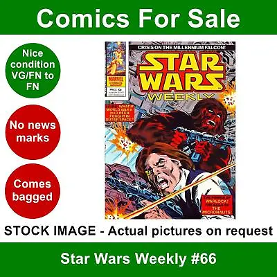 Buy Star Wars Weekly #66 Comic - VG/FN Clean 30 May 1979 - Marvel UK • 4.99£