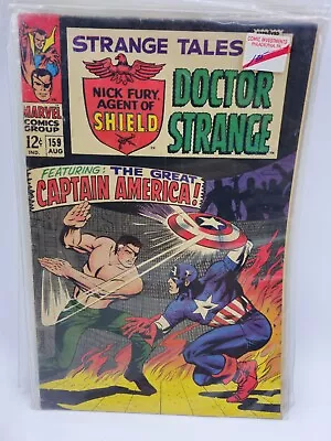 Buy Strange Tales #159 Low Grade (Marvel 1967) Captain America, 1st App Contessa • 56.04£