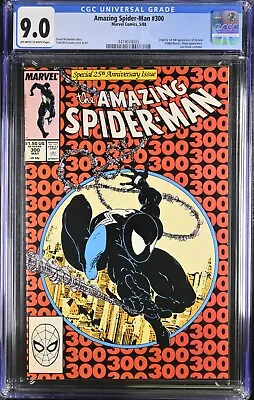 Buy Amazing Spider-man #300 Cgc Graded 9.0 Marvel Comics 1988 First Venom • 434.83£