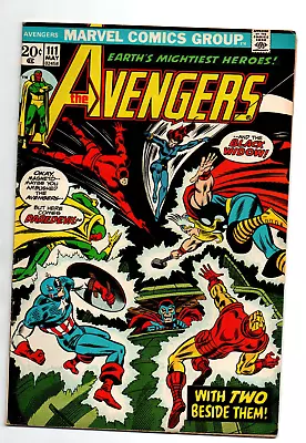 Buy Avengers #111 - Captain America - Iron Man - Daredevil - Black Widow - 1973 - VG • 7.99£