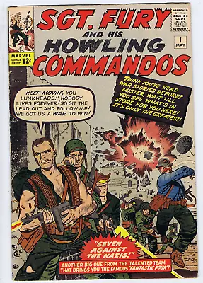 Buy Sgt. Fury And His Howling Commandos #1 Marvel 1963 Seven Against The Nazis ! • 2,174.17£