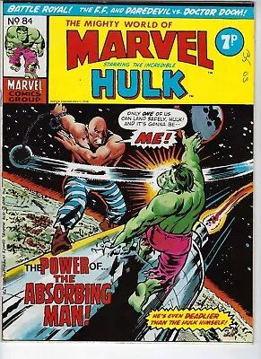 Buy MIGHTY WORLD OF MARVEL # 84 -Vintage UK Comic 11 May 1974- VG 4.0 Superheroes • 3.95£