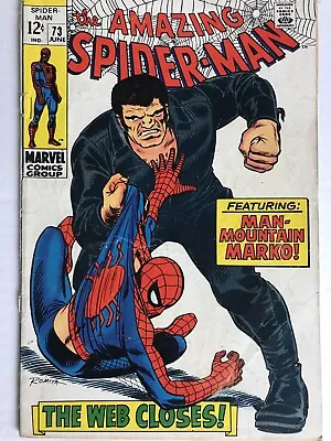 Buy The Amazing Spider-Man #73 June 1969 Man Mountain Marko Appearance Silver Age  • 64.99£