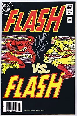 Buy Flash #323 VF Newsstand Signed W/COA Chuck Patton 1983 DC Comics • 75.91£