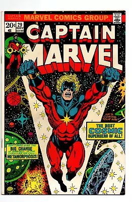 Buy Captain Marvel #29 - 1st Appearance Eon - KEY - Thanos - 1973 - FN • 19.76£