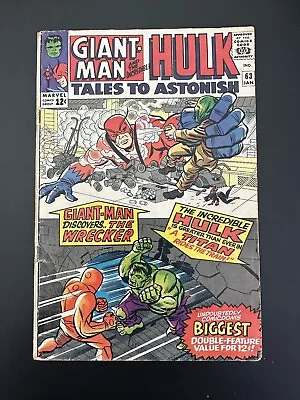 Buy Tales To Astonish #63 VG- Origins Of Leader! Jack Kirby! (Marvel 1965) • 87.07£