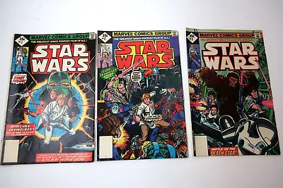 Buy Star Wars #1-3 Whitman Diamond 35 Cent Reprint Variant Set Marvel 1977 VG/VG+ • 41.97£
