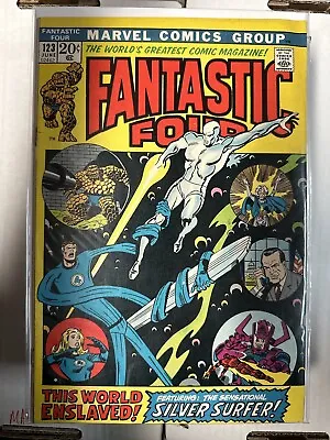 Buy Fantastic Four 123 Silver Surfer Key High Grade Bronze Age Marvel 1972 Nixon Cvr • 31.62£