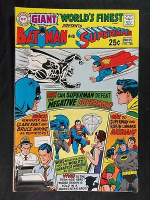 Buy World's Finest #188 FN 6.5 Batman, Superman 1969 • 23.65£