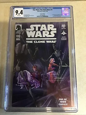 Buy Star Wars The Clone Wars # 1 DH 100 Variant  CGC 9.4   First Ahsoka Tano • 4,500£