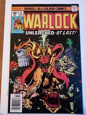 Buy WARLOCK #15 (Starlin) Marvel Comics 1976 FN+ Final Issue • 10£