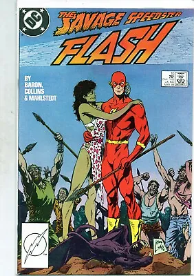 Buy DC Flash 10 Rare Comic Mid FN/VF 7.0 Bag Board Baron Collins Classic Hot 1988 • 6.99£