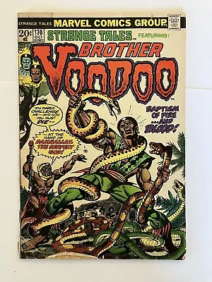 Buy Marvel, Strange Tales Brother Voodoo 2nd App #170, Vol. 1 1973 • 36.19£
