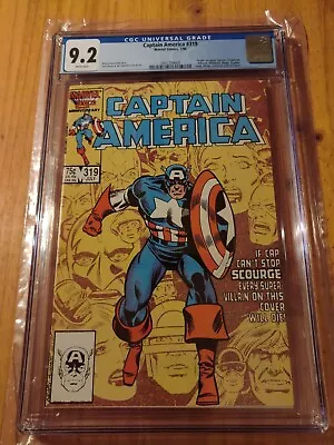 Buy Captain America #319 CGC 9.2 -  Death Of The Super Villains  7/86 WP  • 55.33£
