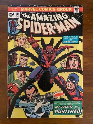 Buy AMAZING SPIDER-MAN #135 (Marvel, 1963) F+ 2nd Punisher • 100.08£