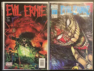 Buy Evil Ernie Lot Of 2 Depraved #1 The Resurrection #4 See Pics For Condition • 7.99£