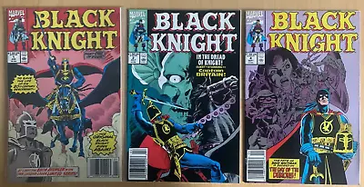 Buy BLACK KNIGHT #s 1,2,4 (of 4) , 1st SOLO BLACK KNIGHT, DANE WHITMAN. MARVEL 1990 • 21.99£