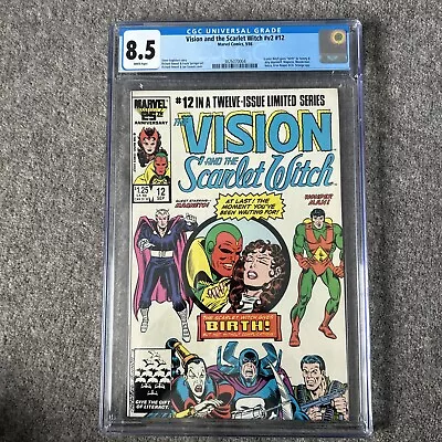 Buy Vision & The Scarlet Witch #12 V2 Cgc 8.5 - 9/1986 Marvel Comics - Tommy / Billy • 60£