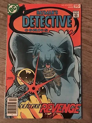 Buy DETECTIVE Comics #474 In NM BATMAN FIRST APPEARANCE DEADSHOT 1978 • 79.94£