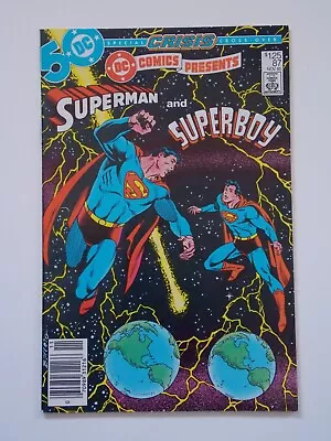 Buy DC Comics Presents #87 (1985) VFN Key Issue 1st App Superboy Prime Crisis Tie-In • 19.99£